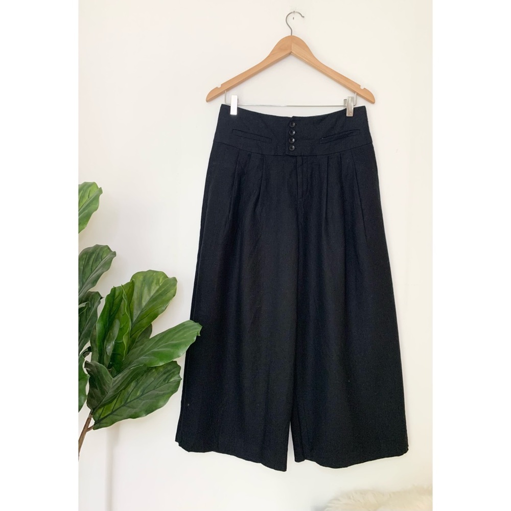 Anthropologie Cartonnier Wide Leg Linen Pant - Picture 3 of 7
